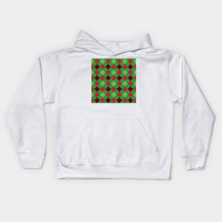 Colorful pattern with rhombuses Kids Hoodie